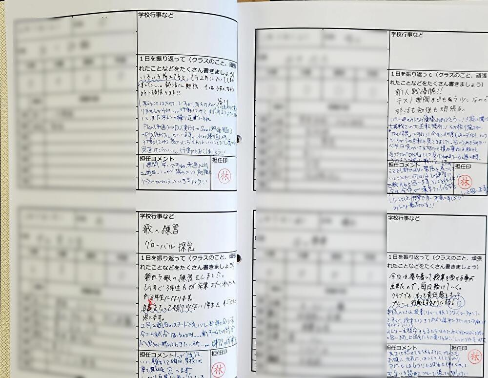 日直日誌 林 三千夫 – 【百人一筆】和歌山信愛 中学校 高等学校